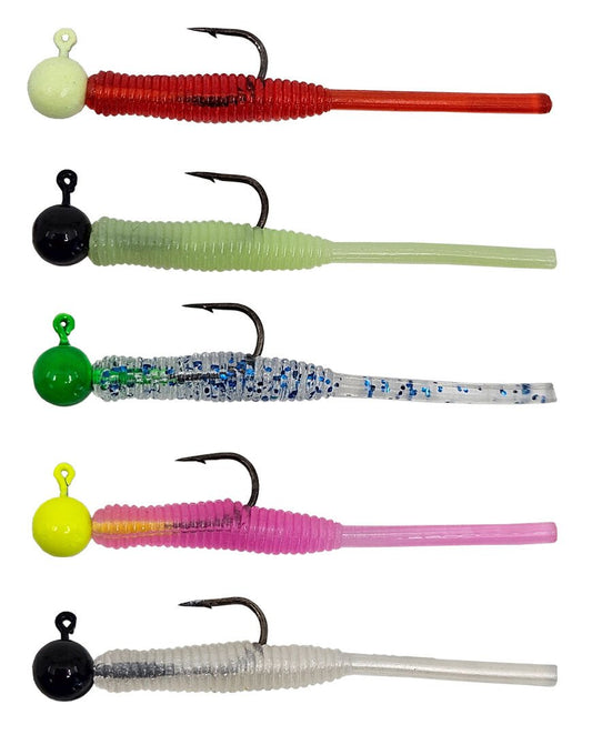 Kendo Hook Worm Jighead+Lrf Silikonu 1gr+4.5cm 5 Adet