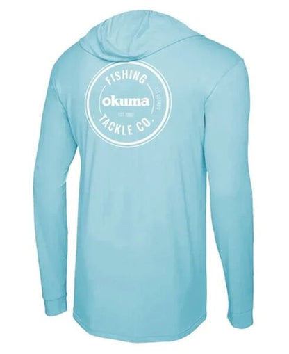 Okuma Aquatek Long Sleeve Hooded Sun Shirt Tahiti Blue