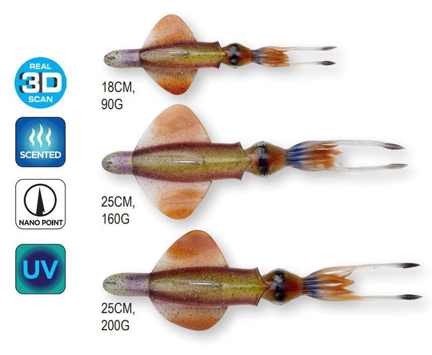 Savage Gear Swim Squid RTF 25cm 200gr Sahte Balık